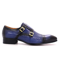 DANIEL WAFER – Chaussures Homme Monk Strap en Cuir Véritable
