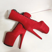 Exotic Super High Heel Ankle Boots - Chunky Platform, Bold Look