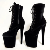 Exotic Super High Heel Ankle Boots - Chunky Platform, Bold Look