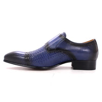 DANIEL WAFER – Chaussures Homme Monk Strap en Cuir Véritable