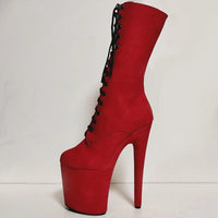 Exotic Super High Heel Ankle Boots - Chunky Platform, Bold Look