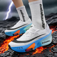 Chaussures de course unisexes – Plaque carbone, respirantes et ultralégères