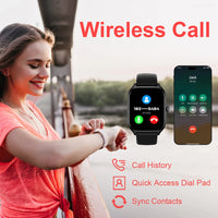 LAXASFIT™ 2.01'' – Smartwatch Connected Health & Sport | IPS HD Screen | Bluetooth 5.2 | Calls & Voice Assistant, Men/Women