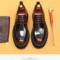 ASTON M. JAZZ – Chaussures Oxford Homme en Cuir Véritable, Italienne