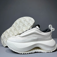 EuroLift – Men's Leather Sneakers with Thick Sole