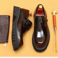 Oxford Homme de Luxe en Cuir Verni Italien – Chaussures Élevées à la Main, Élégantes & Confortables pour Mariage et Affaires"