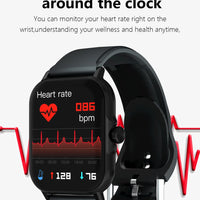 LAXASFIT 1.73” Smartwatch – Unisex Smartwatch with Customizable Dials, Health Tracking, Bluetooth, Calls & Notifications, Android & iOS Compatible
