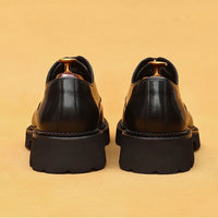 "Oxford Classico – Chaussures Homme en Cuir Véritable 4 cm Élégance Britannique"