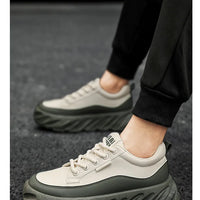 Men's Thick Sole Casual Shoes - Fashionable, Low-Top, Non-Slip, Comfortable Outdoor Sneakers