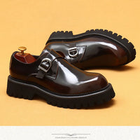 Oxford & Derby Homme – Chaussures Britanniques en Cuir Véritable, Semelle Épaisse, Business & Casual Élégant"