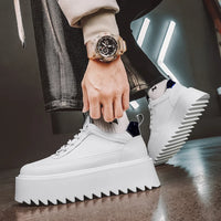 CHAXIAOA Men's Ankle Boots, Urban Core Classics – Chunky & Comfortable Sneakers