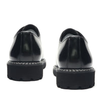 Stylish Men's Oxford - Genuine Leather Sneakers in Black, High Quality for Office, Business and Social Occasions