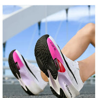 Chaussures de course unisexes – Plaque carbone, respirantes et ultralégères