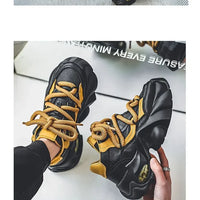 Baskets homme style designer – Sneakers à semelle épaisse confortables, mode décontractée automne/hiver
