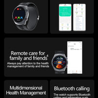 RNABAU AirCare Pro™ – Smartwatch Santé 2025 avec Mesure Réelle de la Tension