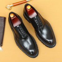 "Oxford Classico – Chaussures Homme en Cuir Véritable 4 cm Élégance Britannique"