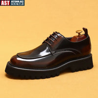 ASTON M. JAZZ – Chaussures Oxford Homme en Cuir Véritable, Italienne