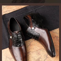 ASIMAYA Luxury Brogue – Genuine Leather Men's Shoes