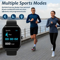 LAXASFIT™ 2.01'' – Smartwatch Connected Health & Sport | IPS HD Screen | Bluetooth 5.2 | Calls & Voice Assistant, Men/Women