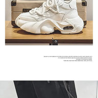 Baskets homme style designer – Sneakers à semelle épaisse confortables, mode décontractée automne/hiver