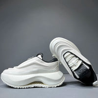 EuroLift – Men's Leather Sneakers with Thick Sole
