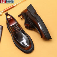ASTON M. JAZZ – Chaussures Oxford Homme en Cuir Véritable, Italienne