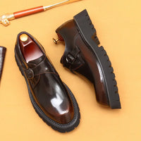 Oxford Homme de Luxe en Cuir Verni Italien – Chaussures Élevées à la Main, Élégantes & Confortables pour Mariage et Affaires"