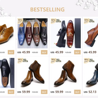 DANIEL WAFER – Chaussures Homme Monk Strap en Cuir Véritable