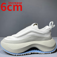 EuroLift – Men's Leather Sneakers with Thick Sole