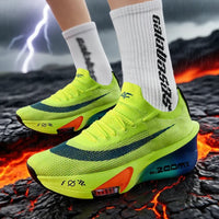 Chaussures de course unisexes – Plaque carbone, respirantes et ultralégères