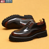 ASTON M. JAZZ – Chaussures Oxford Homme en Cuir Véritable, Italienne