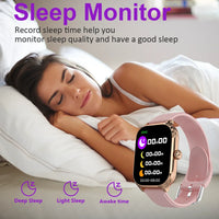 LAXASFIT™ 2.01'' – Smartwatch Connected Health & Sport | IPS HD Screen | Bluetooth 5.2 | Calls & Voice Assistant, Men/Women