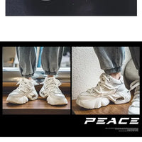 Baskets homme style designer – Sneakers à semelle épaisse confortables, mode décontractée automne/hiver