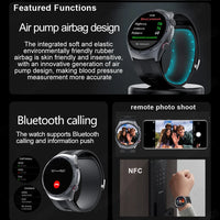 RNABAU AirCare Pro™ – Smartwatch Santé 2025 avec Mesure Réelle de la Tension