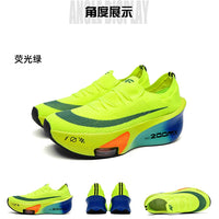 Chaussures de course unisexes – Plaque carbone, respirantes et ultralégères