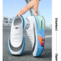 Chaussures de course unisexes – Plaque carbone, respirantes et ultralégères
