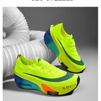 Chaussures de course unisexes – Plaque carbone, respirantes et ultralégères