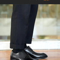 Italian Men's Dress Shoes - Luxury Genuine Leather Handmade Square Toe Lace Up Business & Evening Shoes