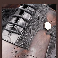 ASIMAYA Luxury Brogue – Genuine Leather Men's Shoes