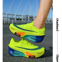Chaussures de course unisexes – Plaque carbone, respirantes et ultralégères