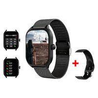 LAXASFIT™ 2.01'' – Smartwatch Connected Health & Sport | IPS HD Screen | Bluetooth 5.2 | Calls & Voice Assistant, Men/Women