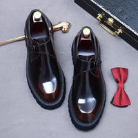 Oxford Homme de Luxe en Cuir Verni Italien – Chaussures Élevées à la Main, Élégantes & Confortables pour Mariage et Affaires"