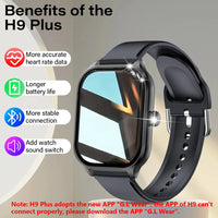 LAXASFIT™ 2.01'' – Smartwatch Connected Health & Sport | IPS HD Screen | Bluetooth 5.2 | Calls & Voice Assistant, Men/Women