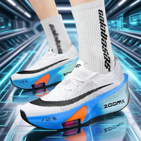 Chaussures de course unisexes – Plaque carbone, respirantes et ultralégères