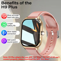 LAXASFIT™ 2.01'' – Smartwatch Connected Health & Sport | IPS HD Screen | Bluetooth 5.2 | Calls & Voice Assistant, Men/Women