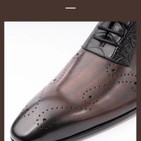 ASIMAYA Luxury Brogue – Genuine Leather Men's Shoes