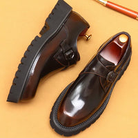 Oxford Homme de Luxe en Cuir Verni Italien – Chaussures Élevées à la Main, Élégantes & Confortables pour Mariage et Affaires"