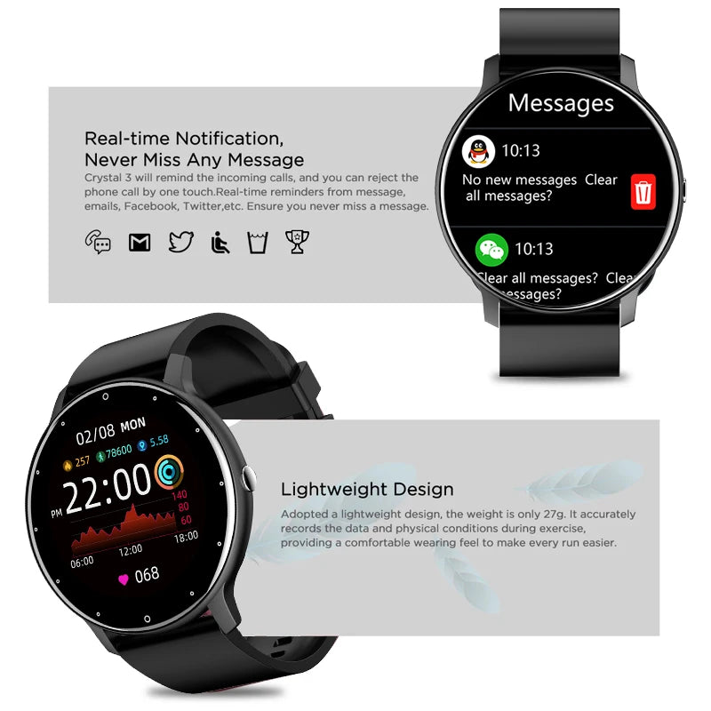 LIGE BW0223™ – Sports Smartwatch; Men's/Women's Health