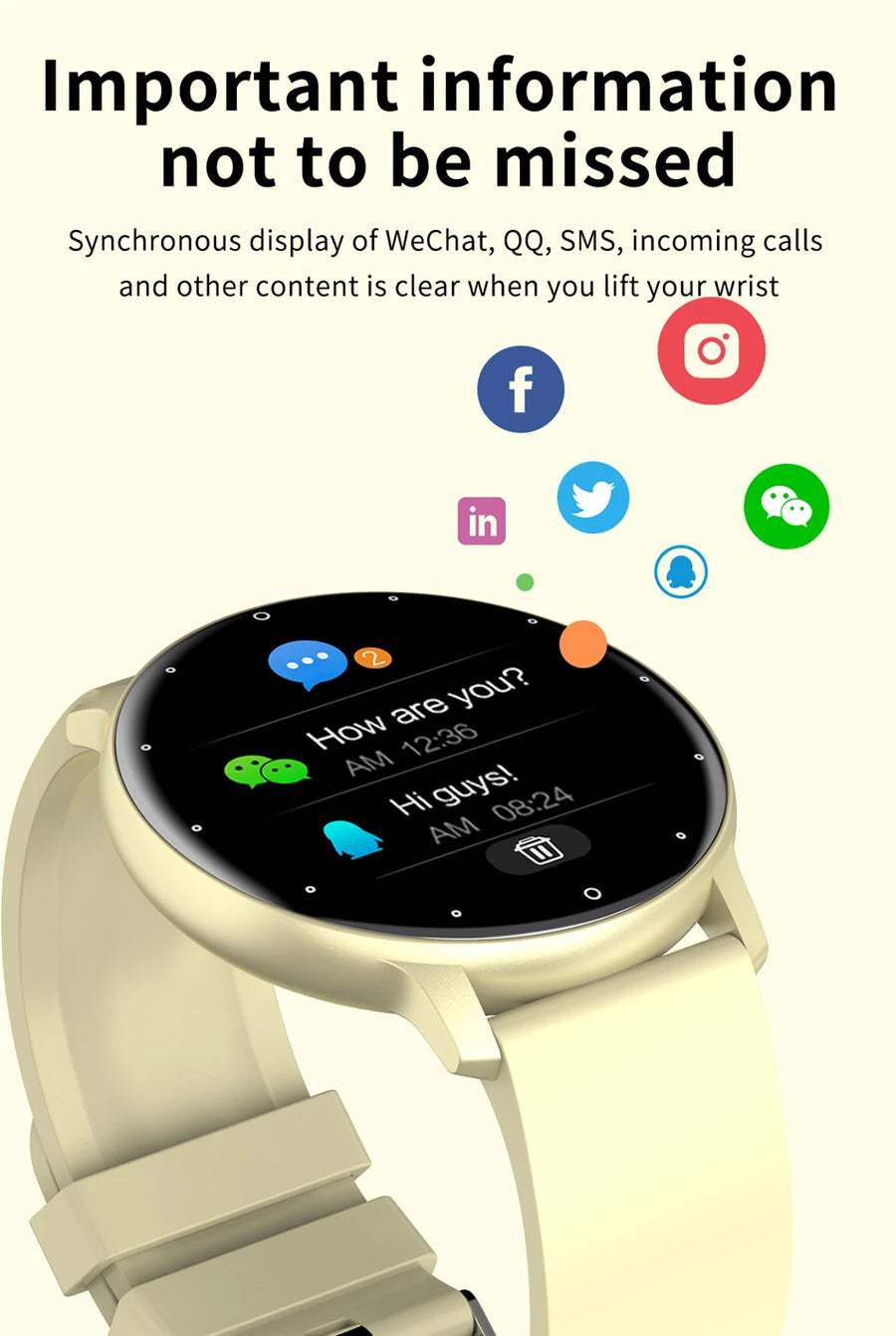 LIGE BW0223™ – Sports Smartwatch; Men's/Women's Health