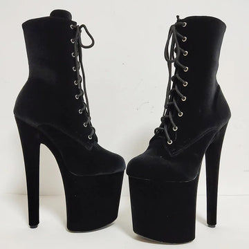 Exotic Super High Heel Ankle Boots - Chunky Platform, Bold Look